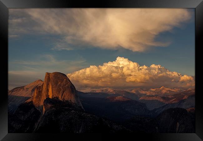 Sunset at Glacier Point Framed Print by Thomas Schaeffer