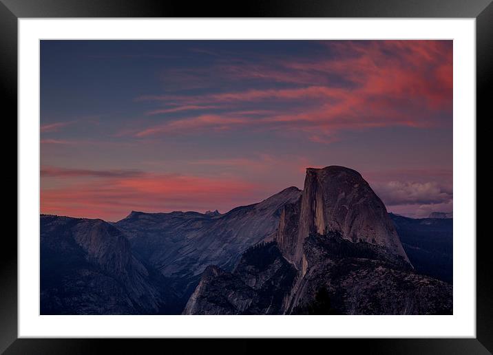 Sunset at Glacier Point Framed Mounted Print by Thomas Schaeffer