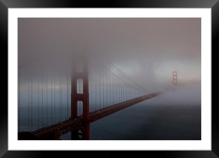 Golden Gate Bridge View from Marin Framed Mounted Print by Thomas Schaeffer