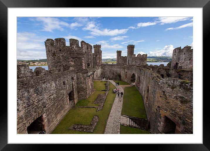 Conwy Castle Framed Mounted Print by Thomas Schaeffer