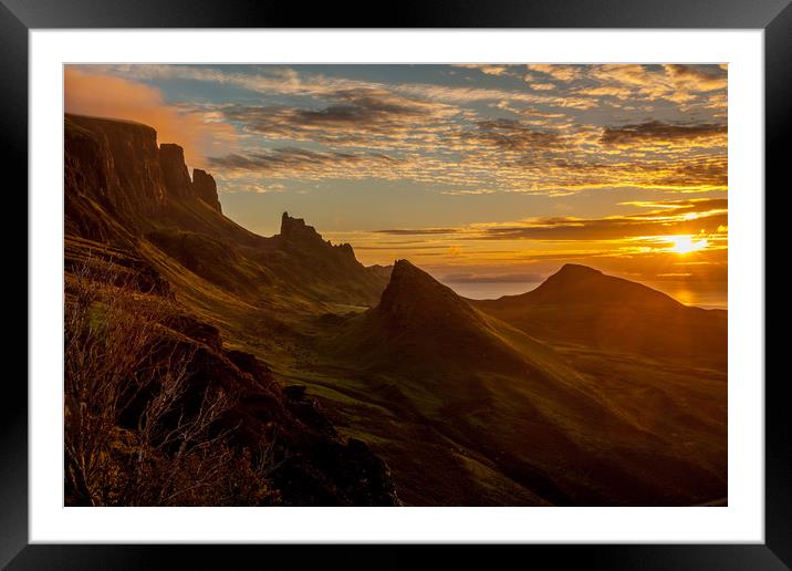 Sunrise @ Quiraing, Isle of Skye Framed Mounted Print by Thomas Schaeffer