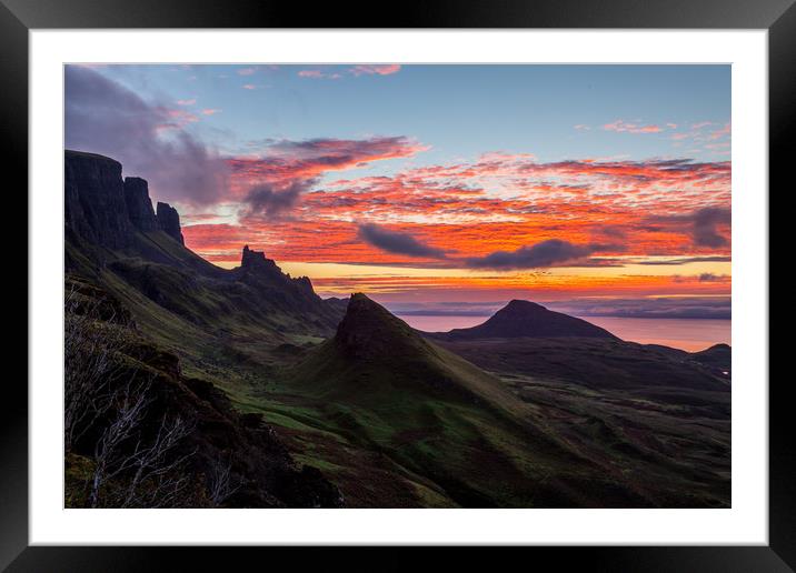 Sunrise @ Quiraing, Isle of Skye Framed Mounted Print by Thomas Schaeffer