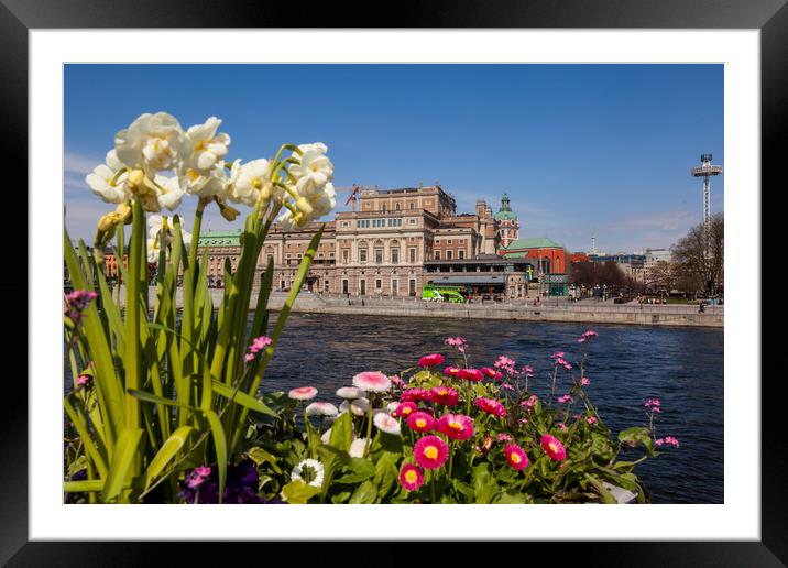 Downtown Stockholm Framed Mounted Print by Thomas Schaeffer
