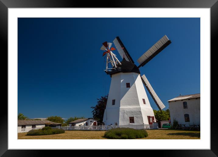 Danish windmill Framed Mounted Print by Thomas Schaeffer