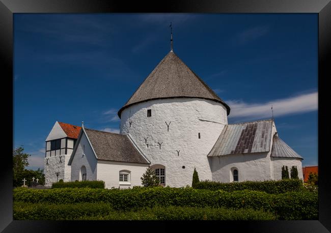 Round church of Nylars Framed Print by Thomas Schaeffer