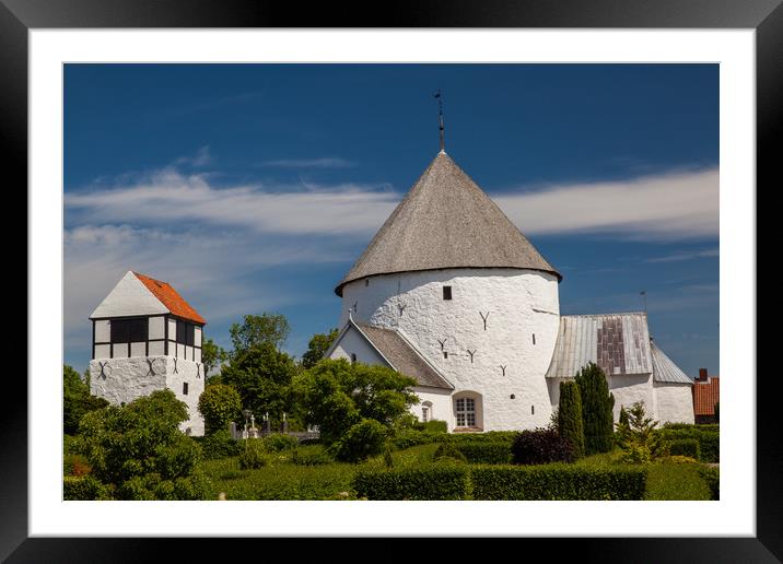 Round church of Nylars Framed Mounted Print by Thomas Schaeffer