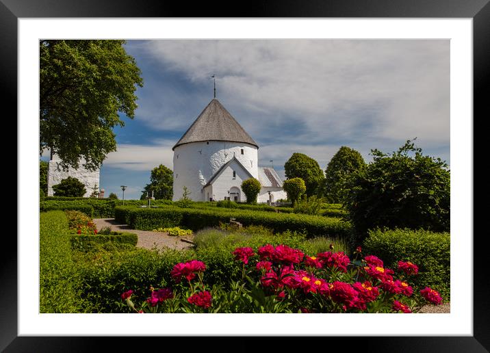 Round church of Nylars Framed Mounted Print by Thomas Schaeffer