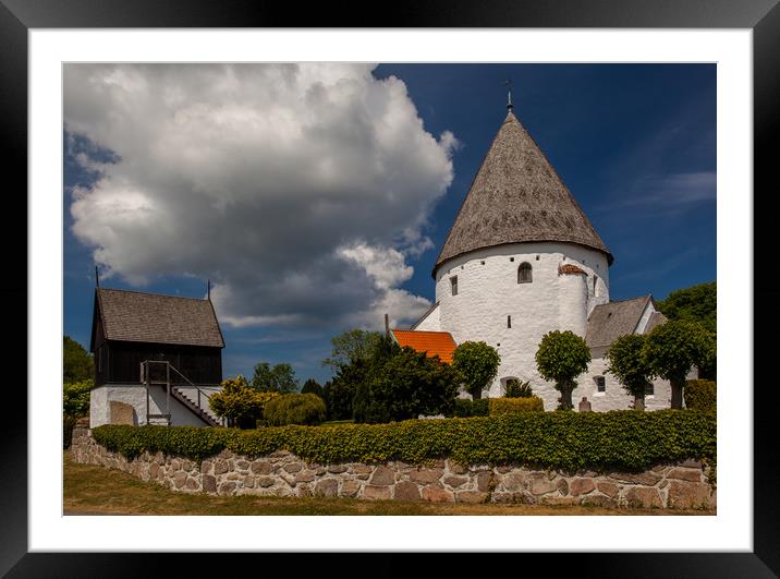 Olsker Kirke Framed Mounted Print by Thomas Schaeffer