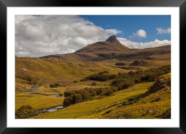Highlands near Elphin Framed Mounted Print by Thomas Schaeffer