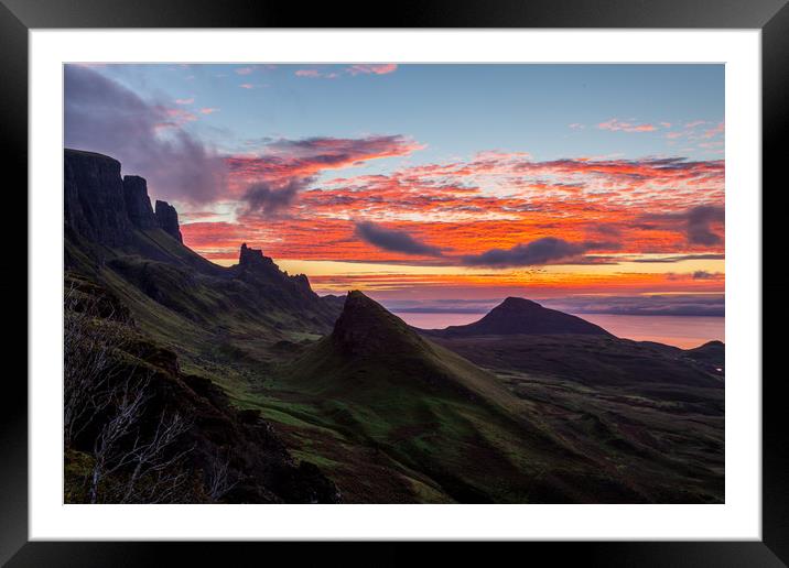 Sunrise @ Quiraing Framed Mounted Print by Thomas Schaeffer