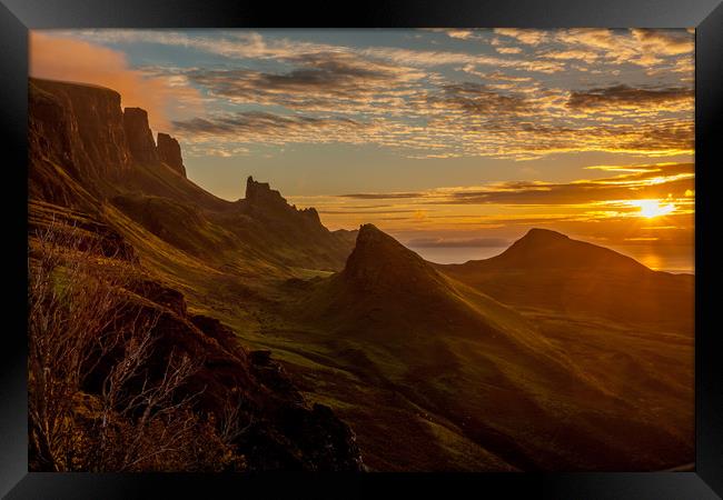 Sunrise @ Quiraing Framed Print by Thomas Schaeffer