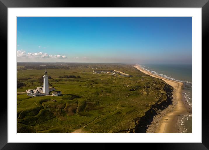 Hirtshals lighthouse Framed Mounted Print by Thomas Schaeffer