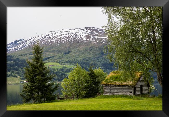 Hut at Jolstravatnet Framed Print by Thomas Schaeffer