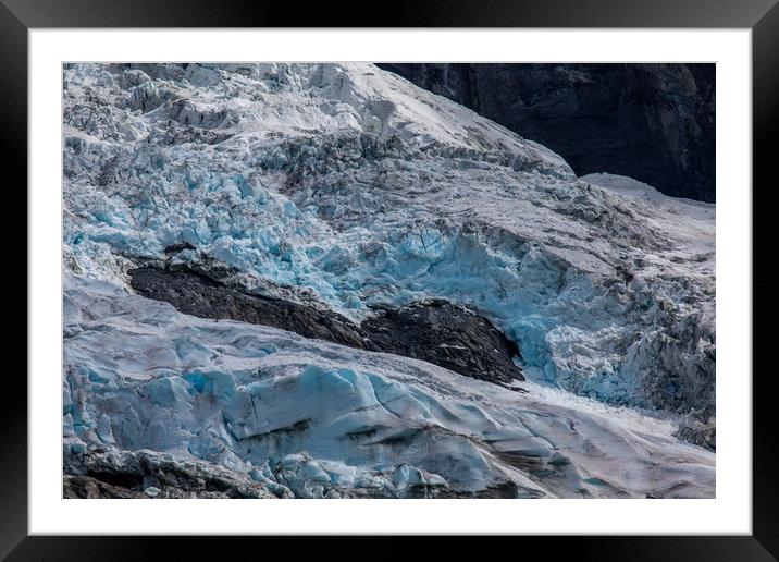 Boyabreen Glacier Framed Mounted Print by Thomas Schaeffer