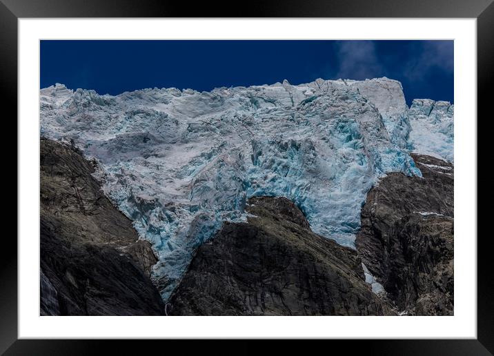 Supphella Glacier Framed Mounted Print by Thomas Schaeffer