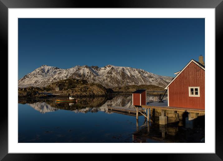 Fjord at Steine Framed Mounted Print by Thomas Schaeffer