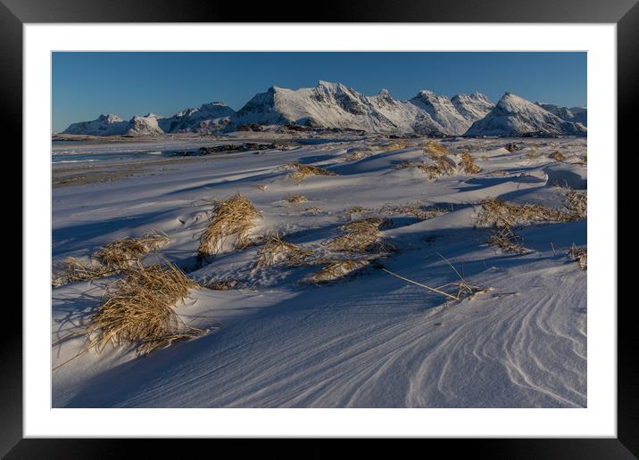 Fredvang Beach Framed Mounted Print by Thomas Schaeffer