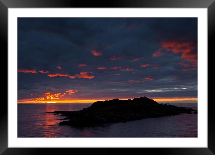 Sunset auf den Lofoten Framed Mounted Print by Thomas Schaeffer