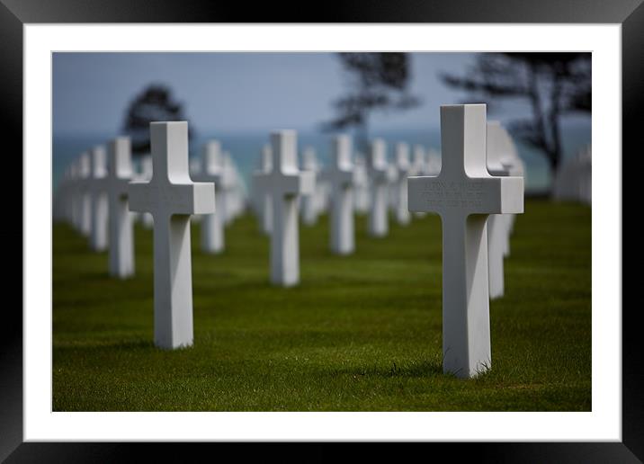 Military cemetery Framed Mounted Print by Thomas Schaeffer