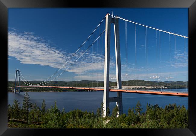 Bridge in sweden Framed Print by Thomas Schaeffer