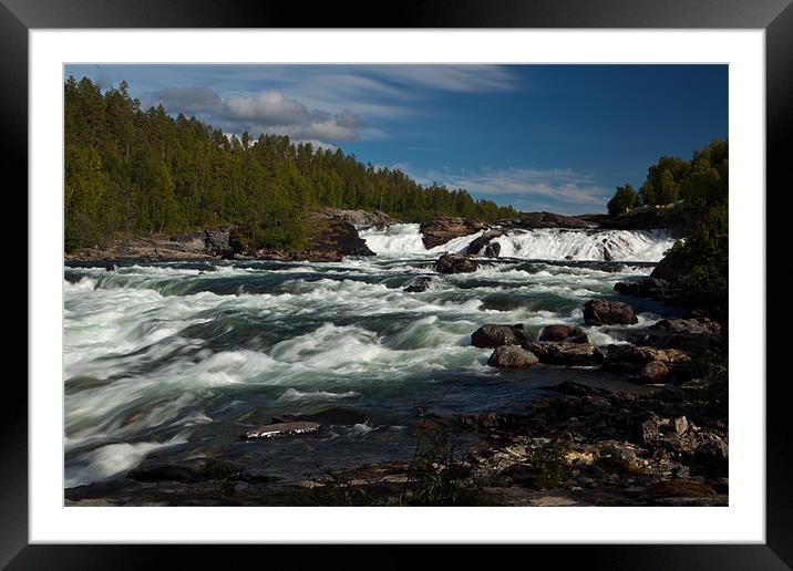 Malselvfossen Framed Mounted Print by Thomas Schaeffer