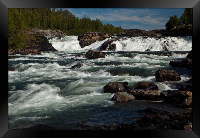 Malselvfossen Framed Print by Thomas Schaeffer