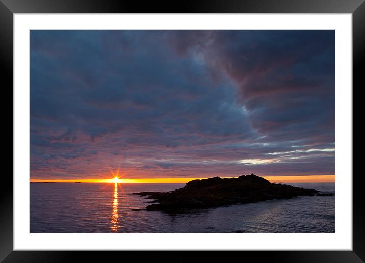 Sunset auf den Lofoten Framed Mounted Print by Thomas Schaeffer