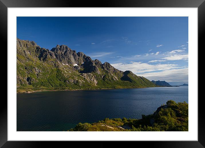 Fjord bei Laupstad Framed Mounted Print by Thomas Schaeffer