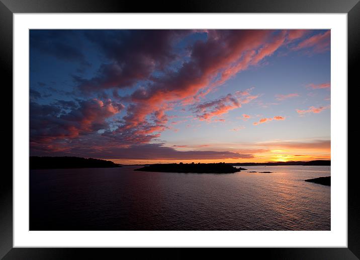 Sonnenuntergang Framed Mounted Print by Thomas Schaeffer