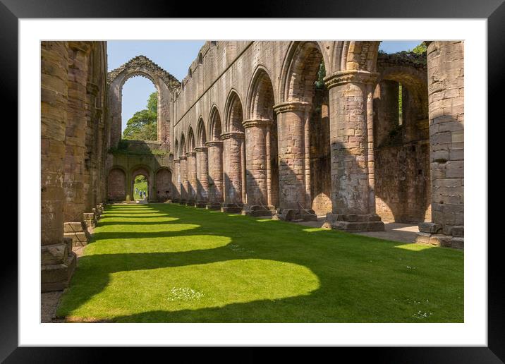  Fountains Abbey Framed Mounted Print by Thomas Schaeffer