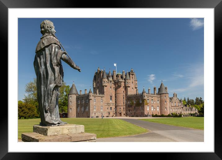 Glamis Castle & Grounds Framed Mounted Print by Thomas Schaeffer