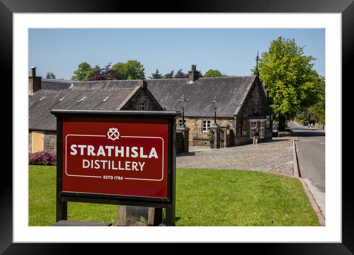 Strathisla Distillery Framed Mounted Print by Thomas Schaeffer
