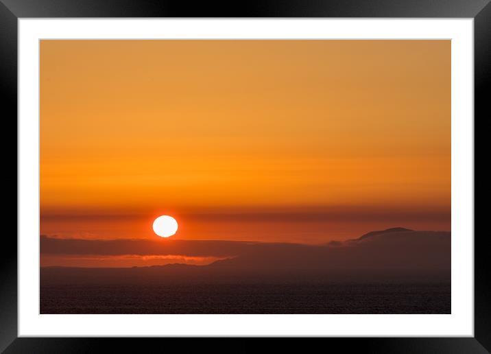 Sunset in Trumpan Framed Mounted Print by Thomas Schaeffer