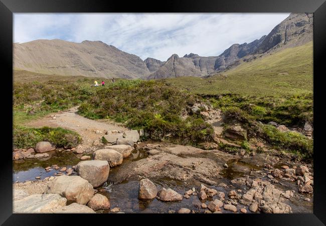 Fairypools in Glenbrittle valley Framed Print by Thomas Schaeffer