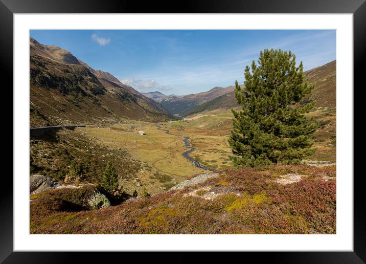 Mountains near Davos Framed Mounted Print by Thomas Schaeffer