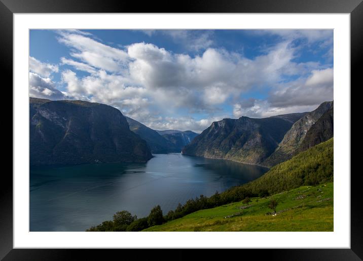 Aurlandsfjord Framed Mounted Print by Thomas Schaeffer