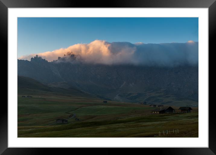 Sunrise @ Alpe di Siusi Framed Mounted Print by Thomas Schaeffer