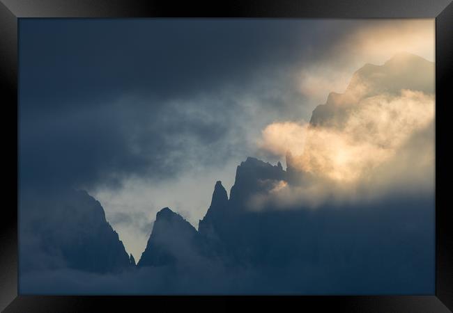 Sunrise @ Alpe di Siusi Framed Print by Thomas Schaeffer