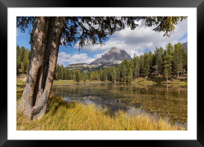 Lago Antorno Framed Mounted Print by Thomas Schaeffer