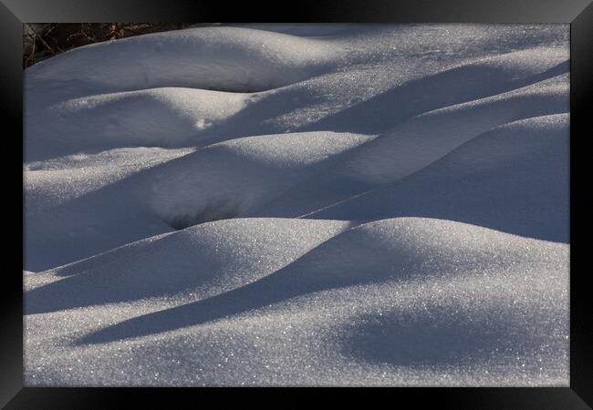 snow shadow Framed Print by Thomas Schaeffer