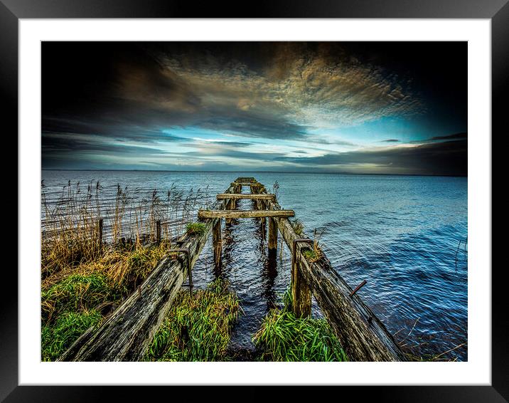 The Old Jetty Framed Mounted Print by pauline morris