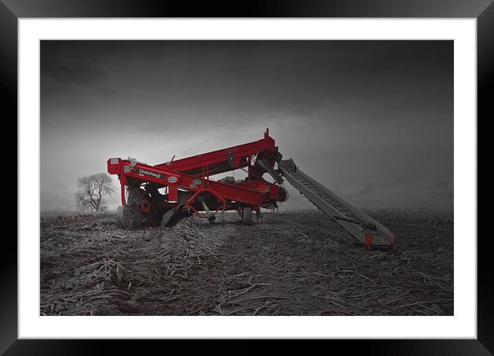 And so Harvest ends... Framed Mounted Print by pauline morris