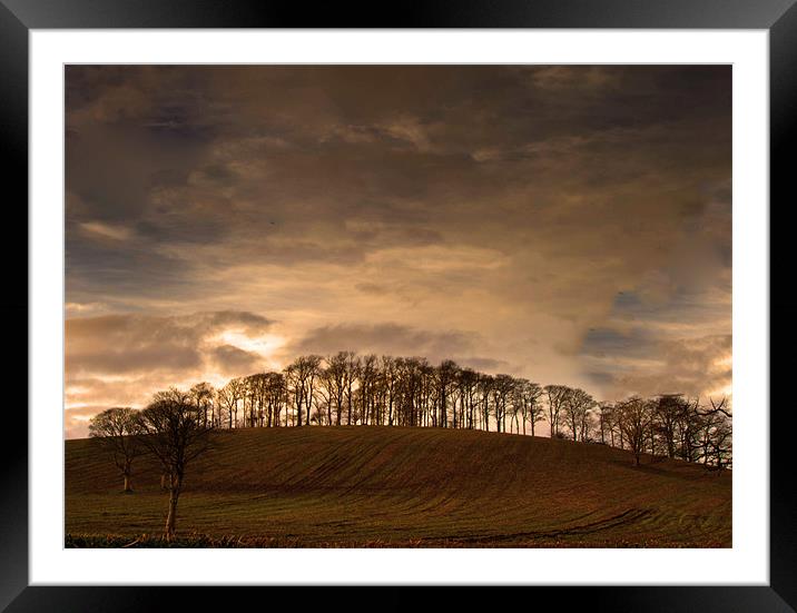 'Just Over the Hill' Framed Mounted Print by pauline morris