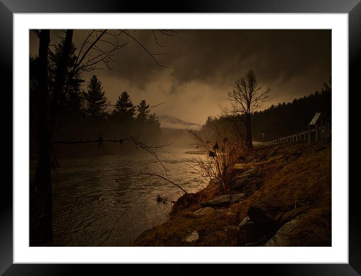 1000 Lakes - Adirondacks Framed Mounted Print by pauline morris