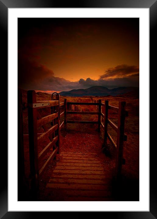 Gateway to Mournes III Framed Mounted Print by pauline morris