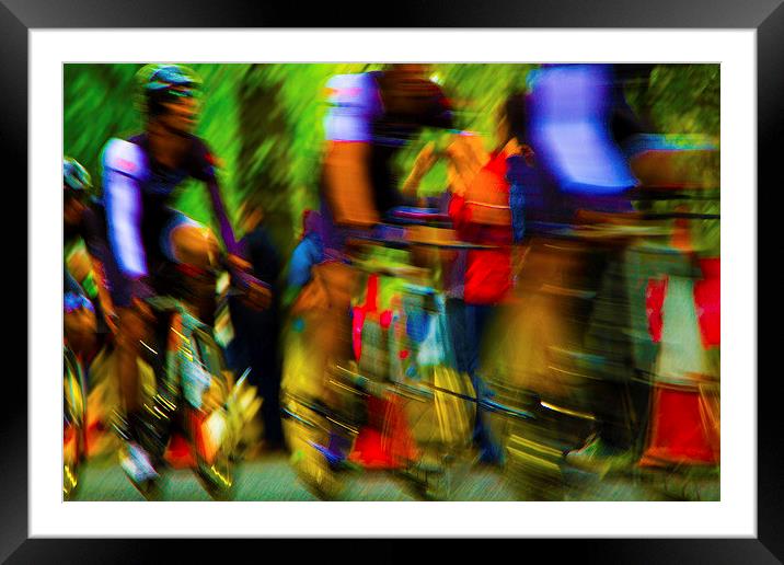Giro astrattico Framed Mounted Print by pauline morris