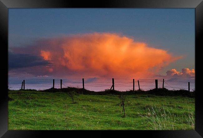  Just a Cloud Framed Print by pauline morris