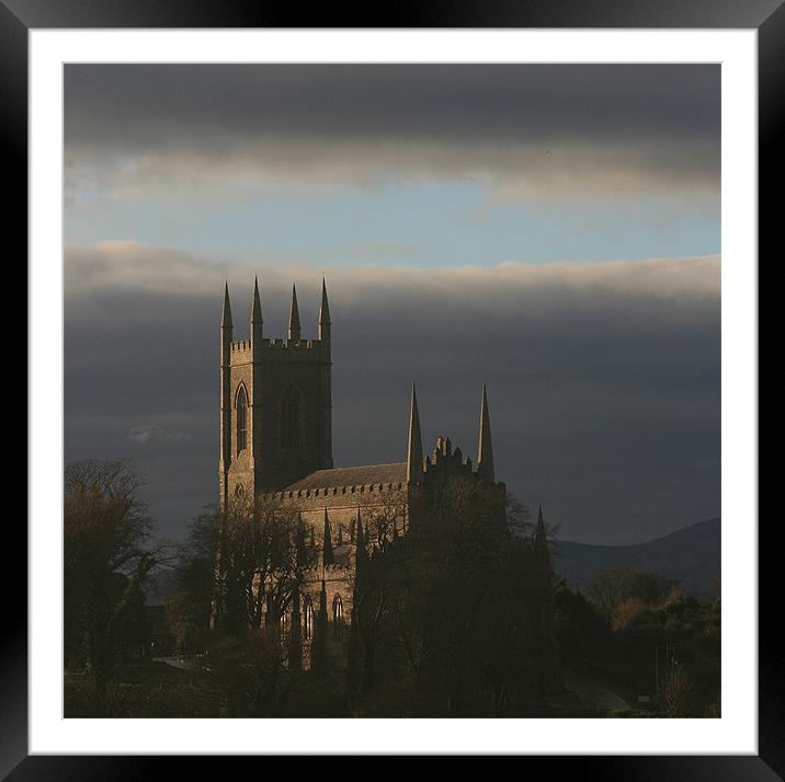 Down Cathedral Framed Mounted Print by pauline morris
