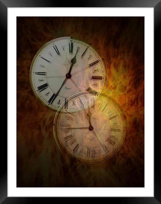 Burning Time Framed Mounted Print by Susie Hawkins