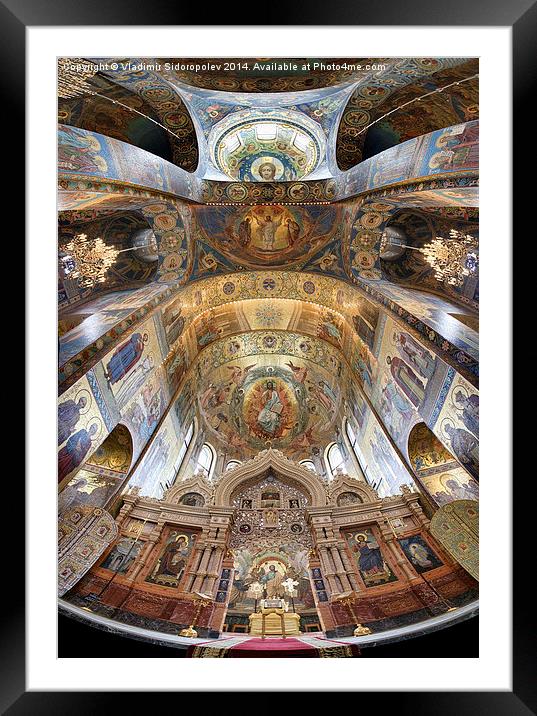 Church of the Savior on Blood  Framed Mounted Print by Vladimir Sidoropolev